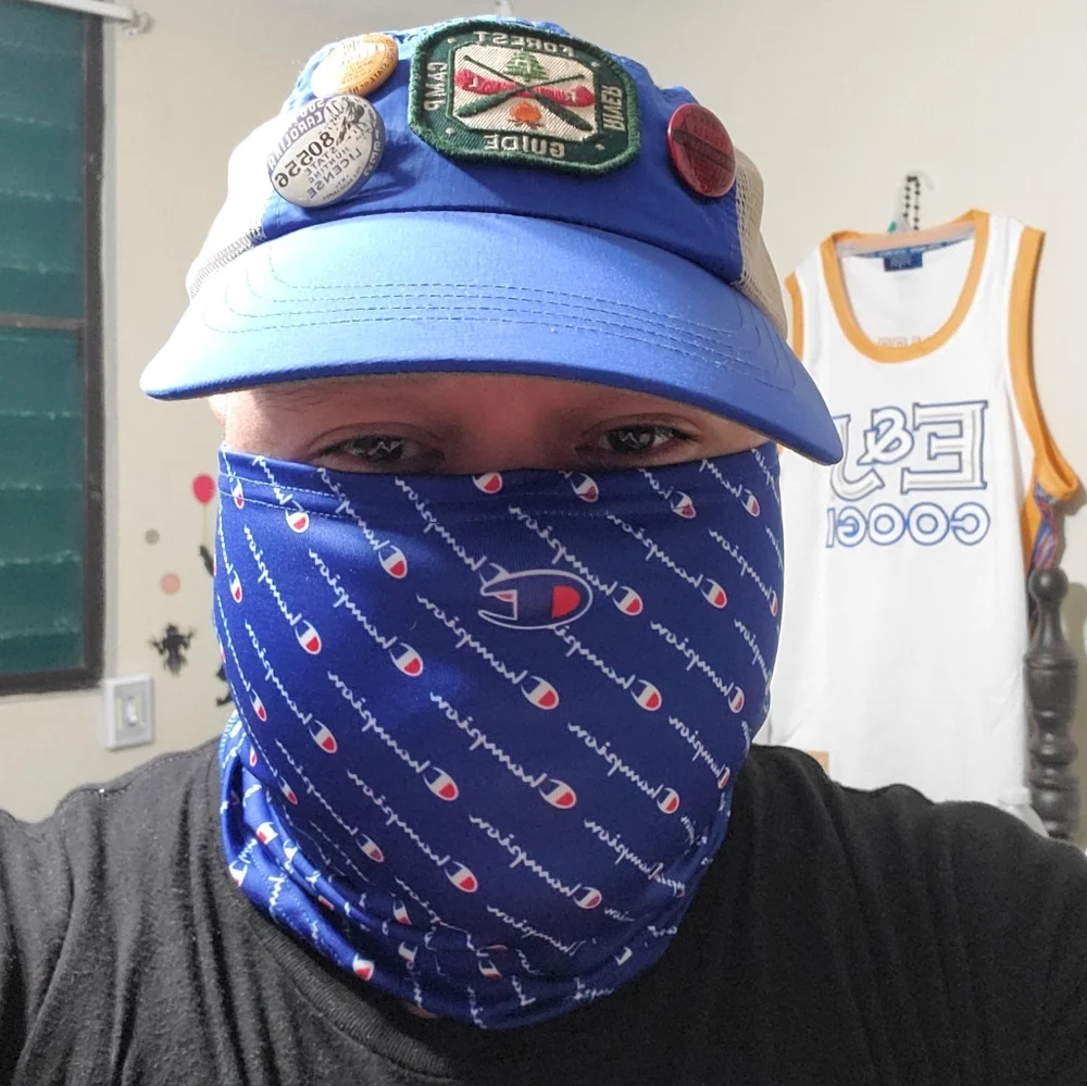 Champion face mask covering